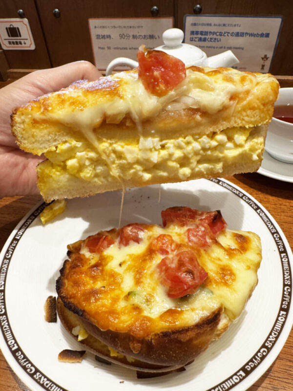 コメダ珈琲店の「たっぷりたまごのピザトースト」が想像以上に最強で最高だった件