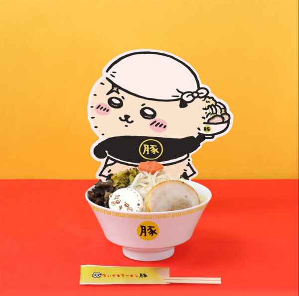 ちいかわラーメン豚に「豚骨」きたああああ！ 明太子・高菜・キクラゲをトッピング